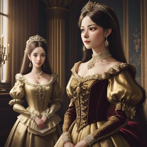 Princess Mary age 24 and sister Jane age 17