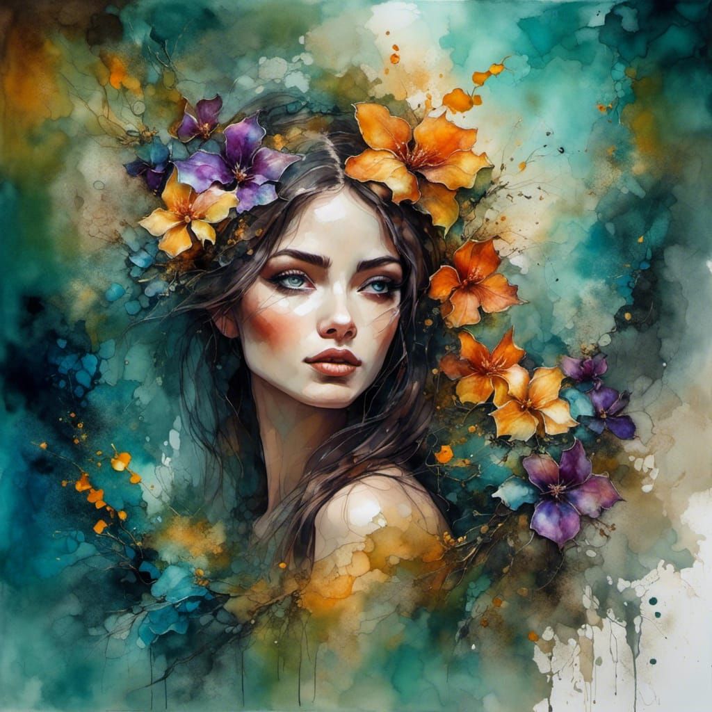 Fairytale Portrait in Matte Painting Style