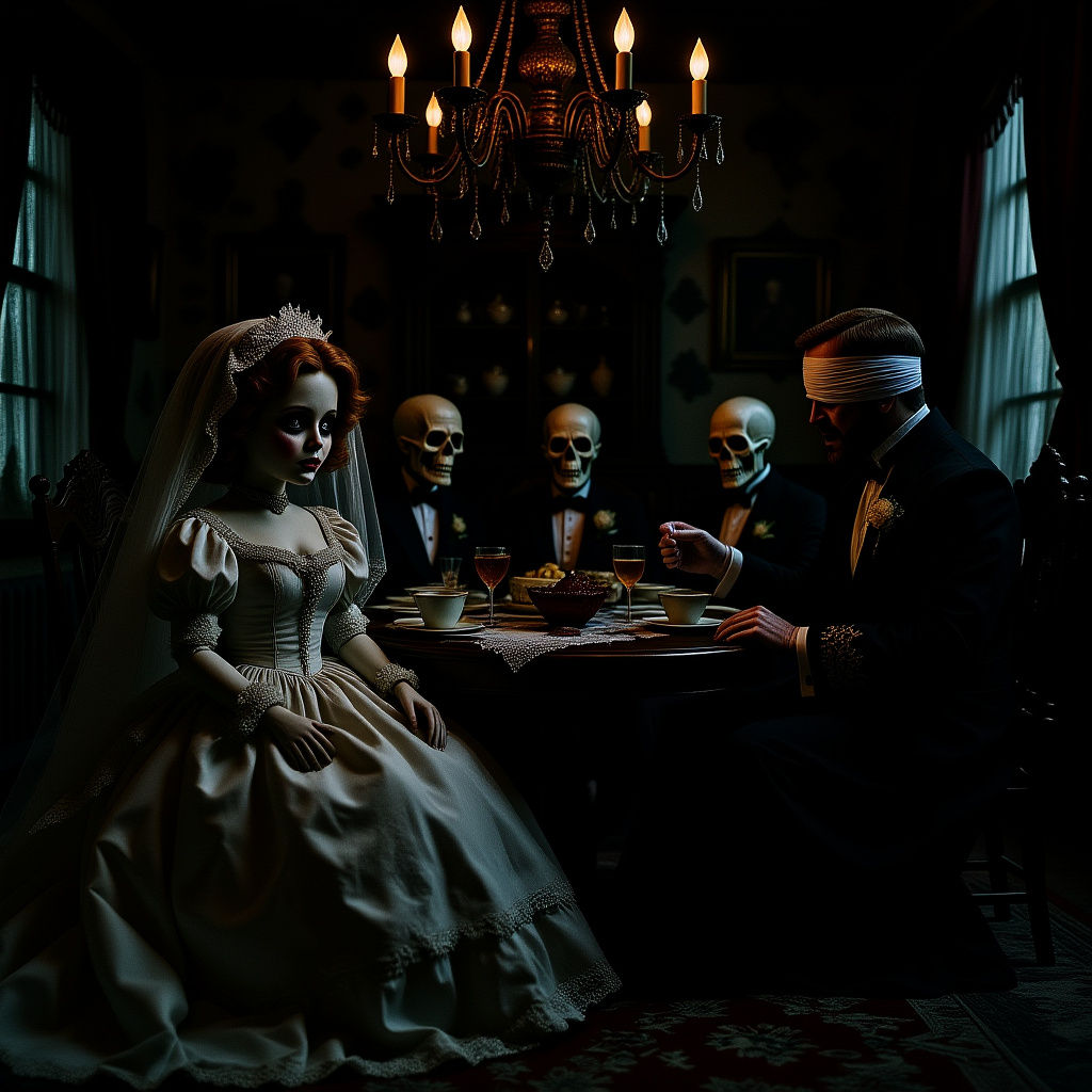 Decaying Doll Bride's Gothic Tea Party