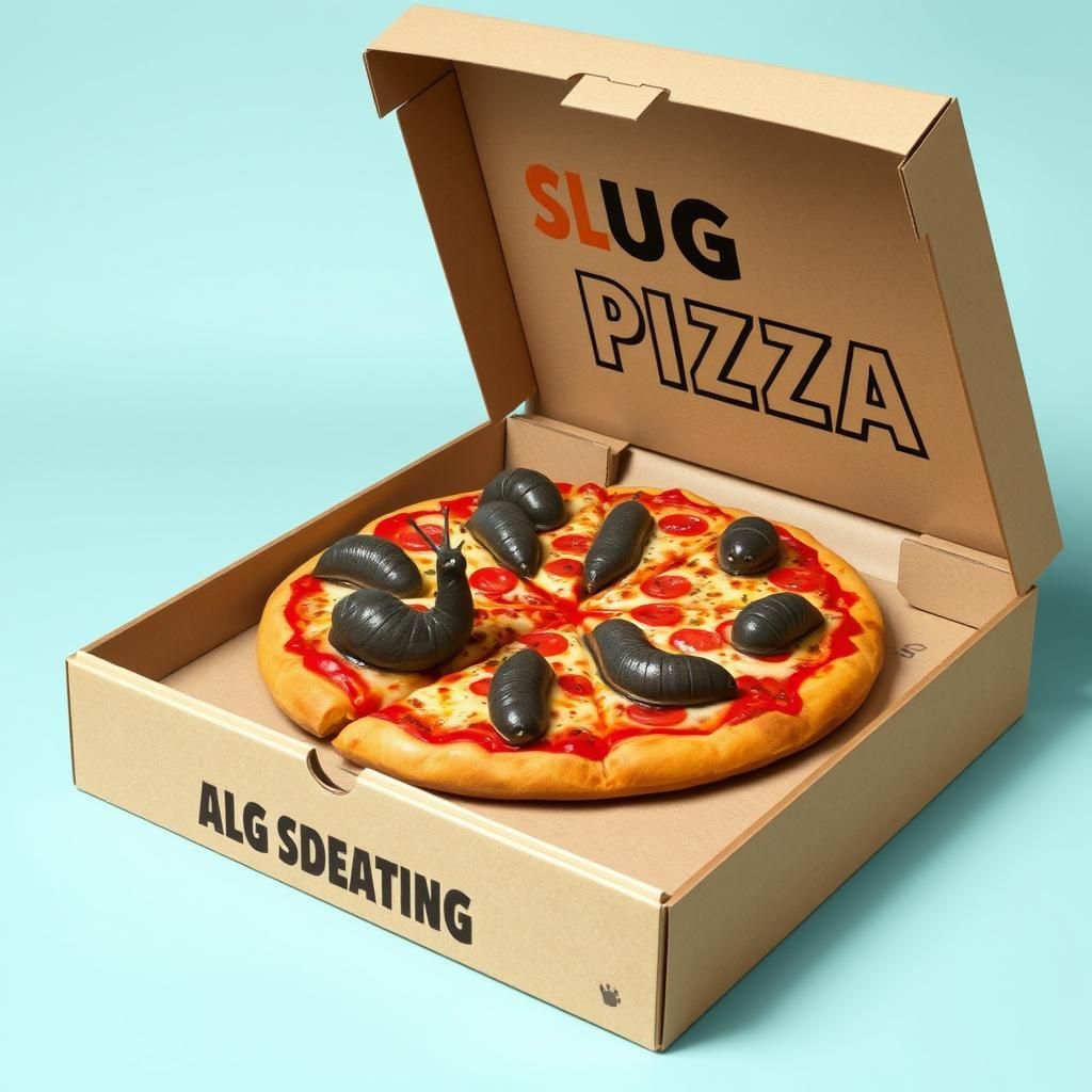 Slug Pizza: Funny Food Packaging Concept