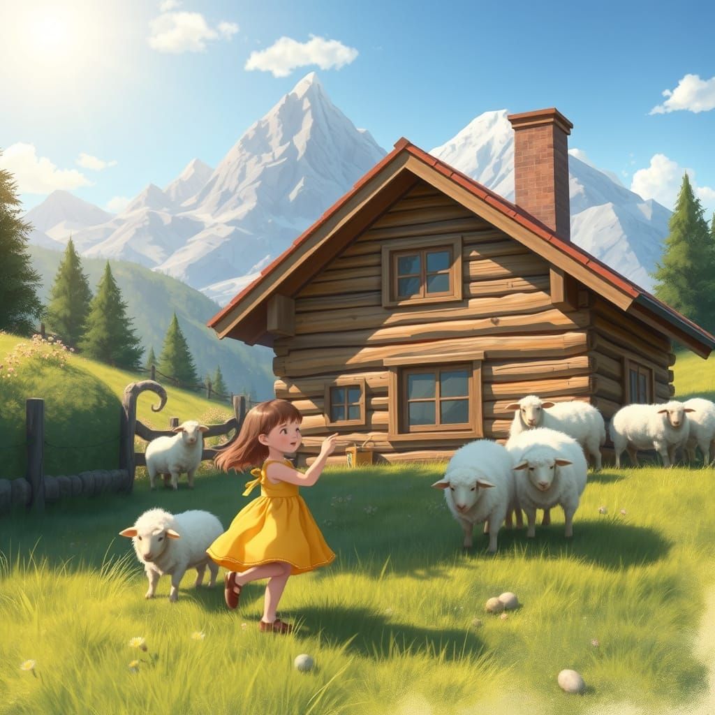 Cozy Mountain Home in Whimsical Style