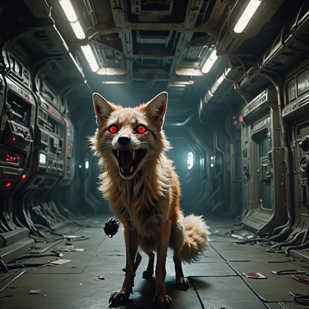 Terrifying Space Fox Hybrid in Abandoned Station