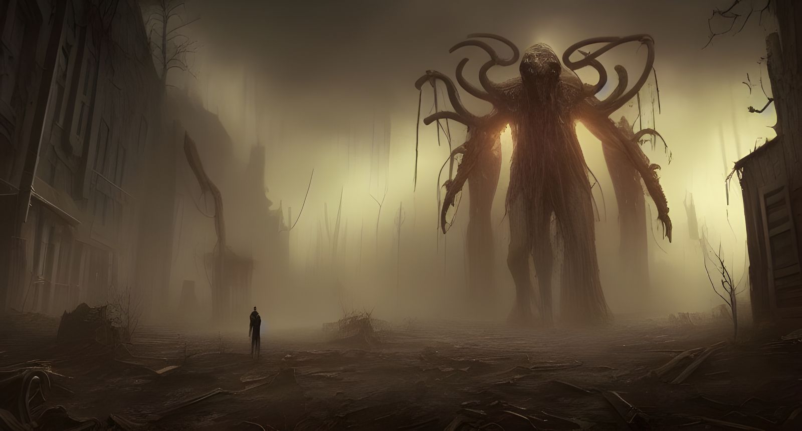Dark Post-Apocalyptic World Ruled by Lovecraftian God