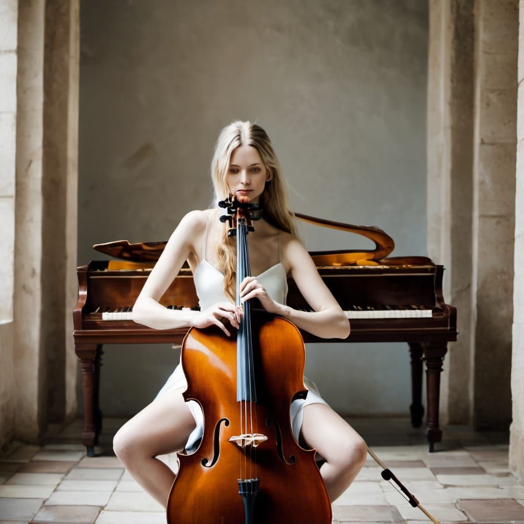 Classical Nude Woman in Motion