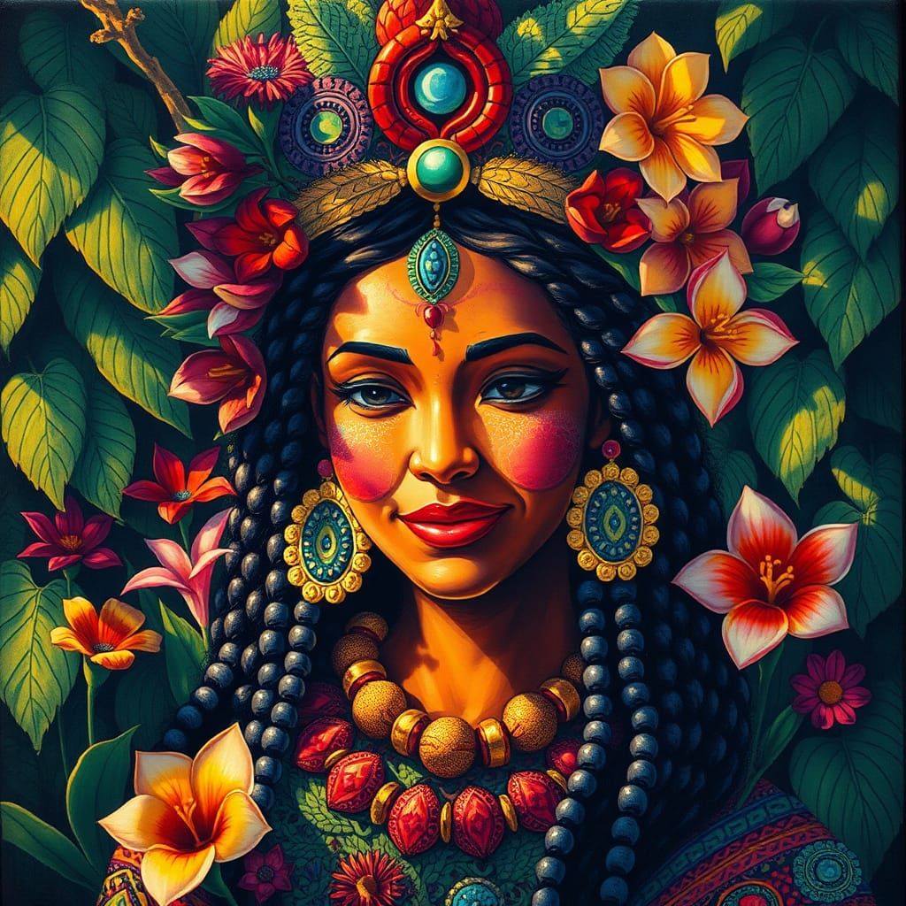 Pachamama: Andean Goddess in Dreamlike Style