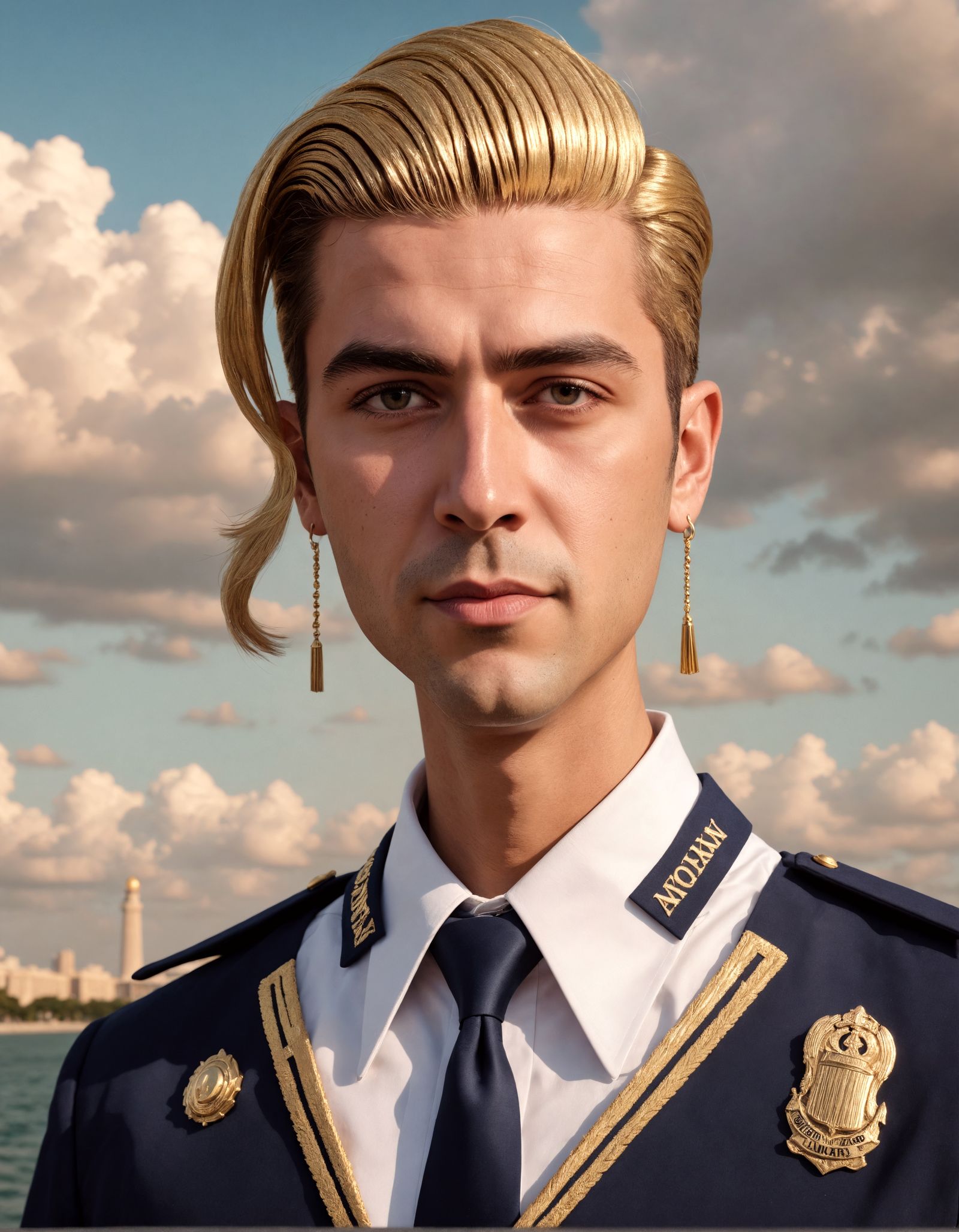 Alpha Babe Portrait in Office Siren Aesthetic