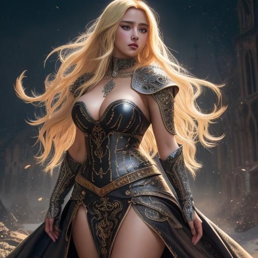 Beautiful Medieval Woman in Hyperrealistic Style