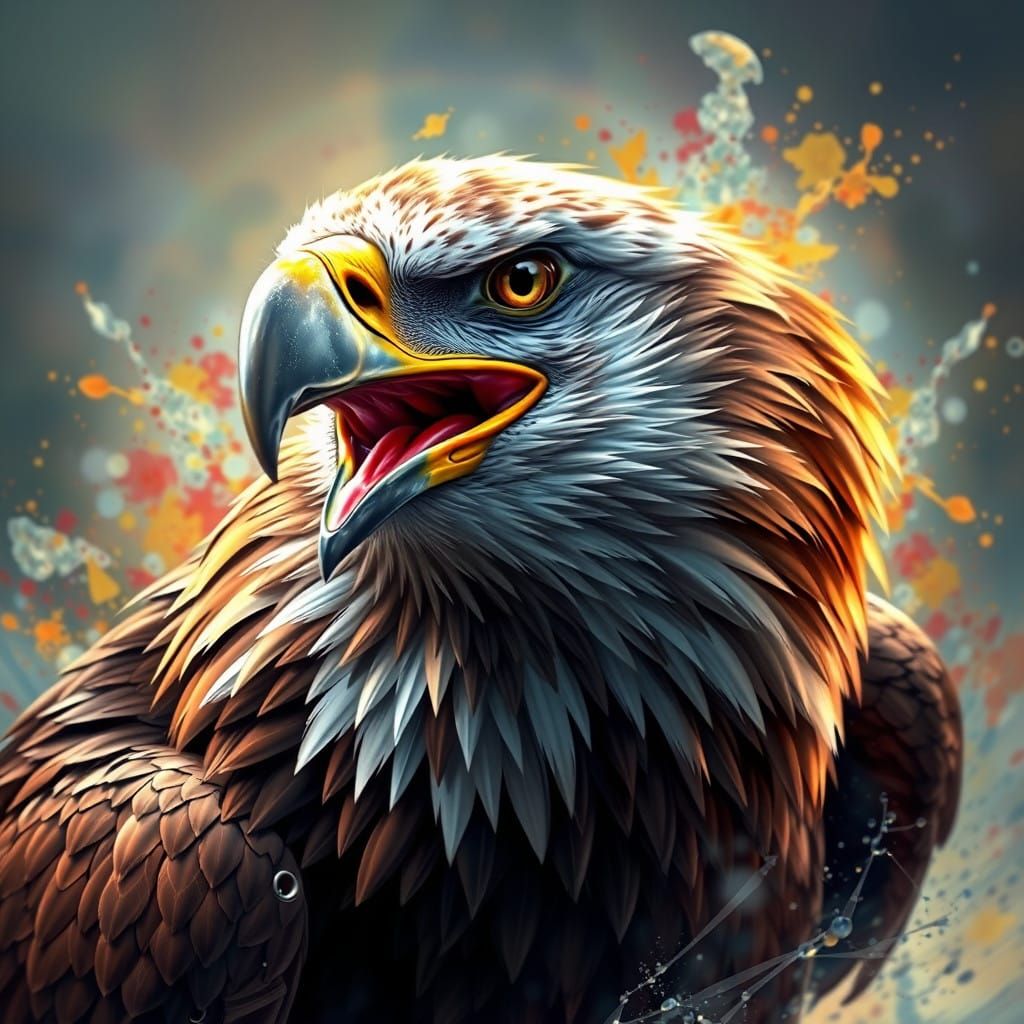 Eagle Announces Victory in Vibrant Hyperrealism