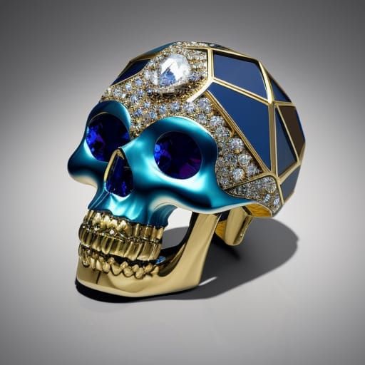 Sapphire skull
