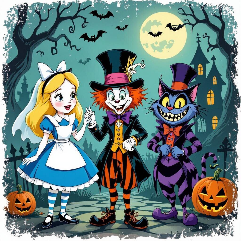 Alice in Wonderland Haunted Mansion Halloween