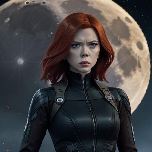 Moonlit Encounter: Natasha Romanoff Confronts a Deadly Assas...