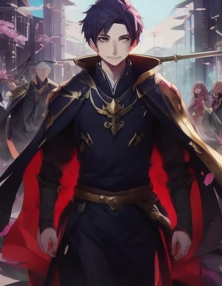 Anime Key Visual Illustration in Manga Style