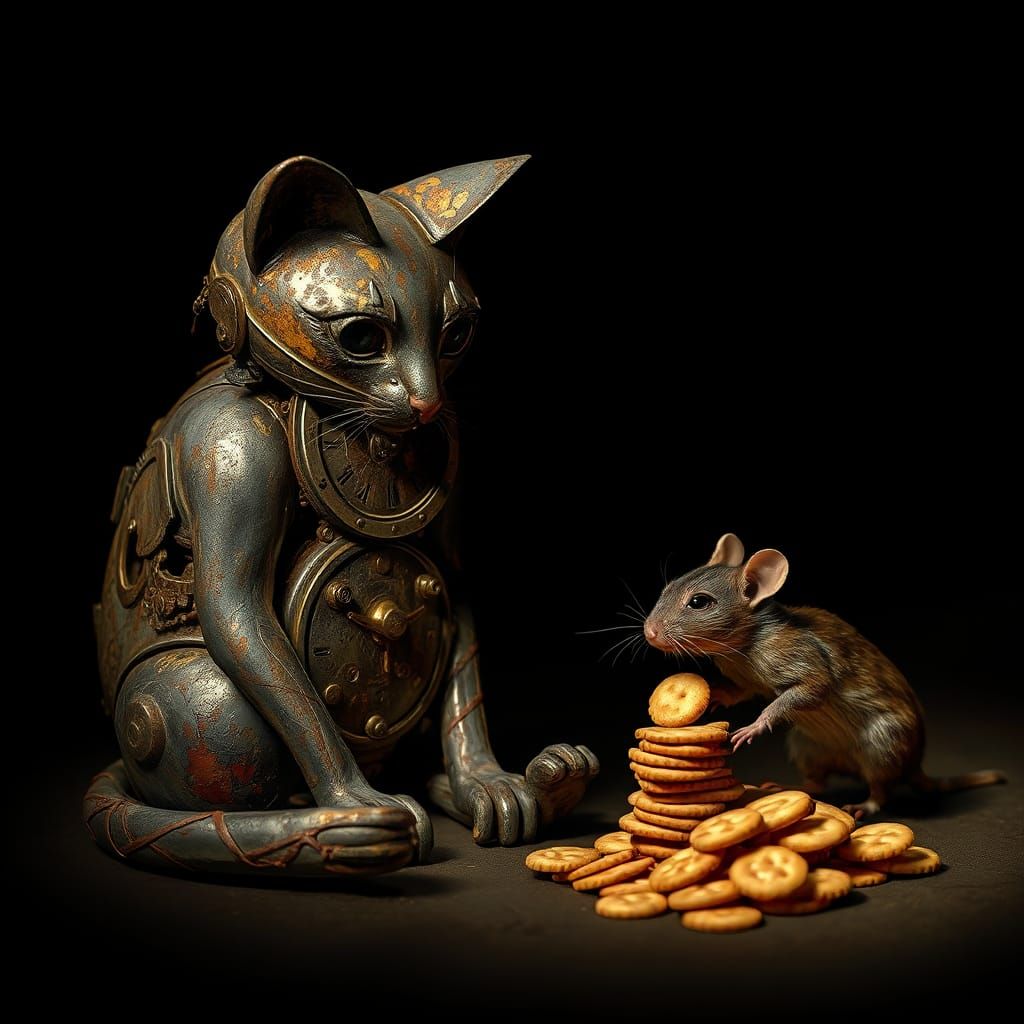 Clockwork Cat's Poignant Neglect: a Matte Painting