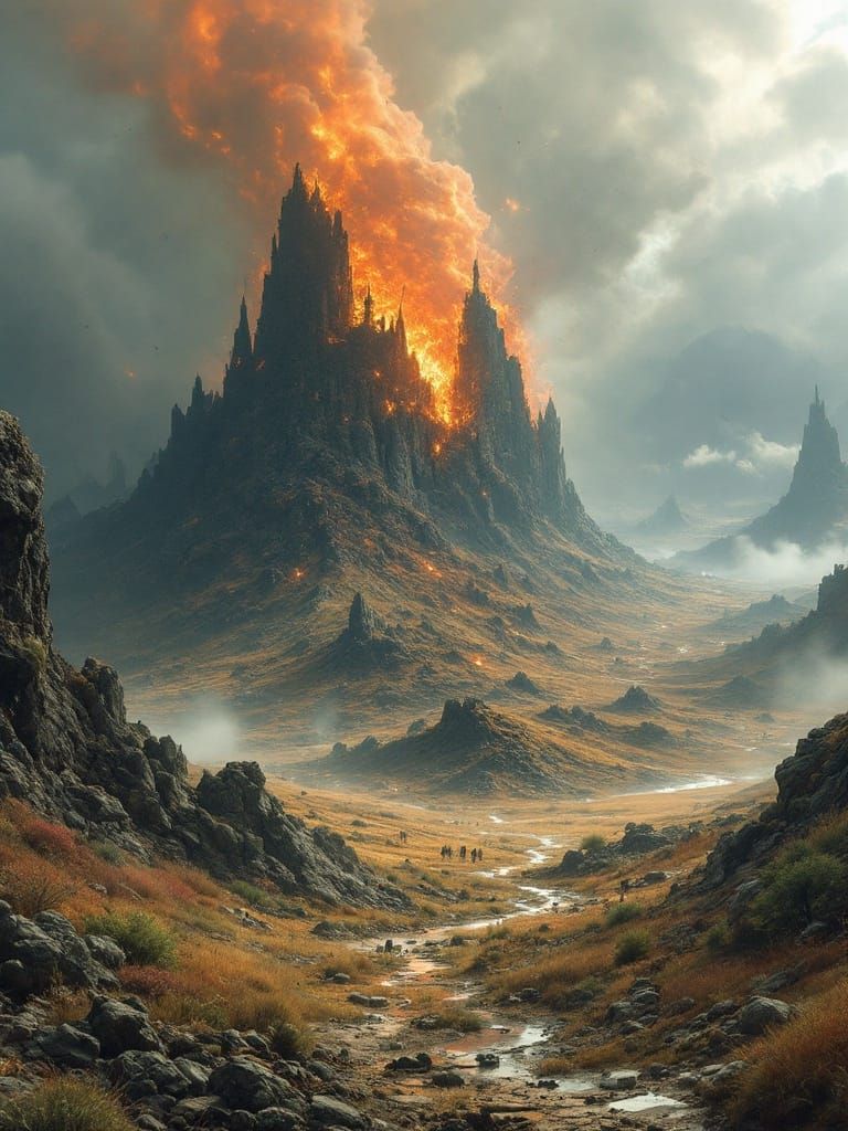 Post-Apocalyptic Earthscape in a Dystopian Aesthetic