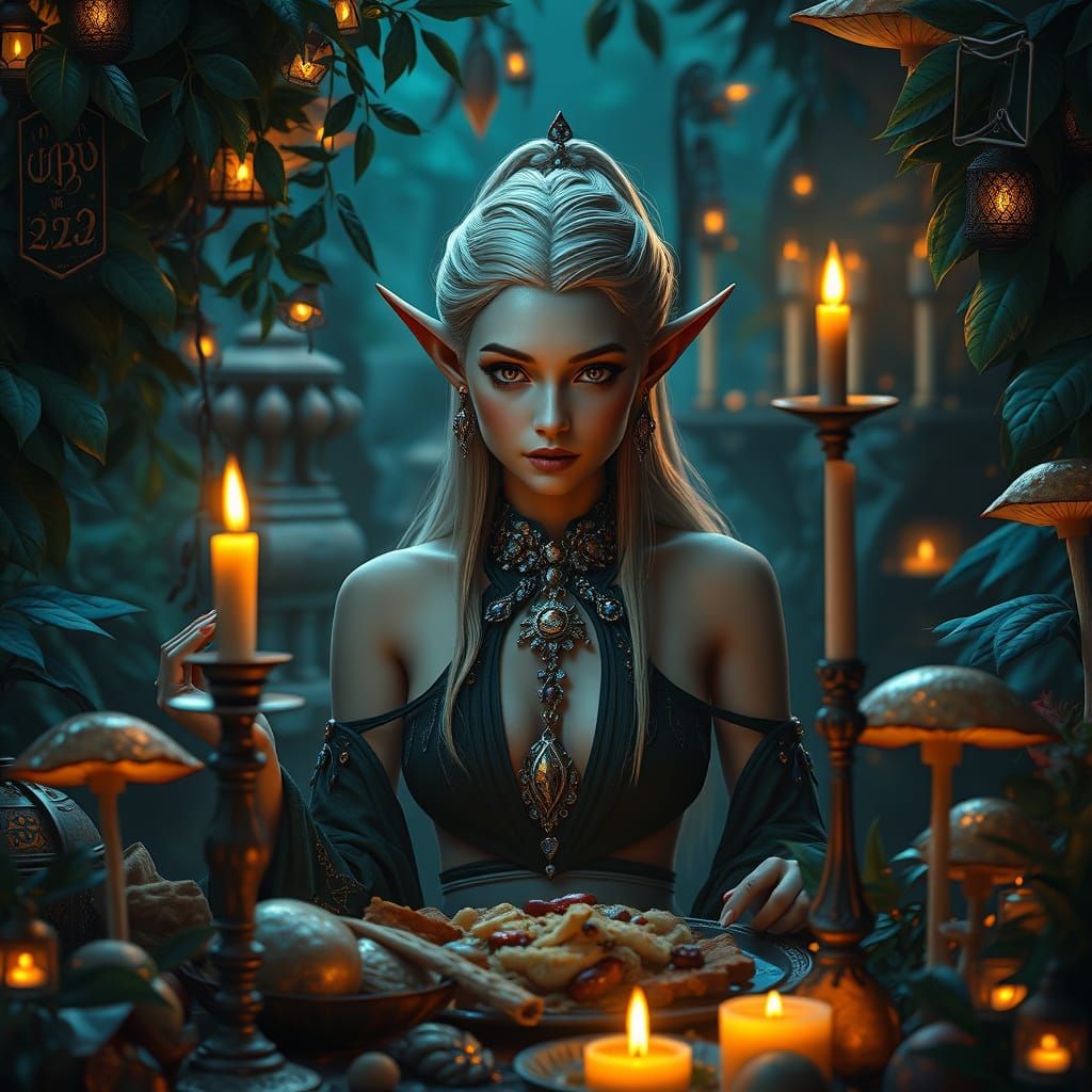 Whimsical Vegan Feast in Enchanted Forest