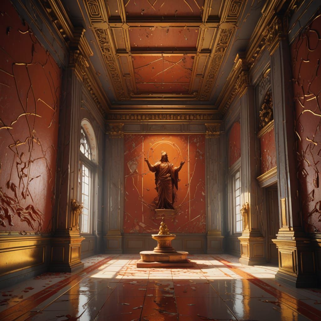 Red Stone Offerings Treasury with Glowing Wards