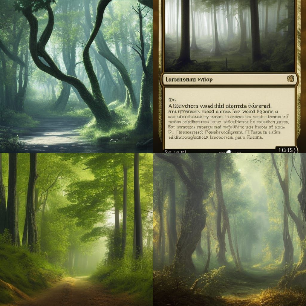 Dark Fantasy Woodland Concept Art in 8K
