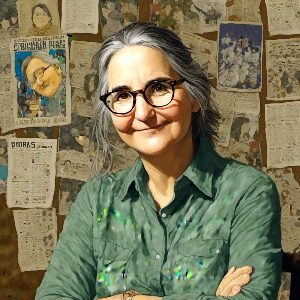 Anime Portrait of a Woman as Publisher