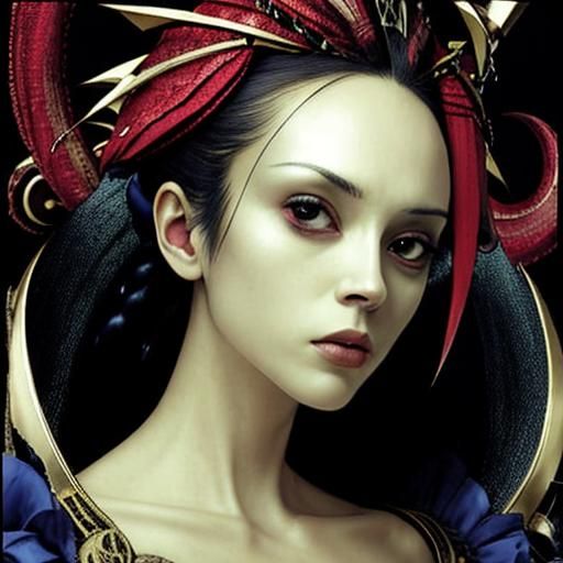 Abstract Fractal Design in Geometric Art Style