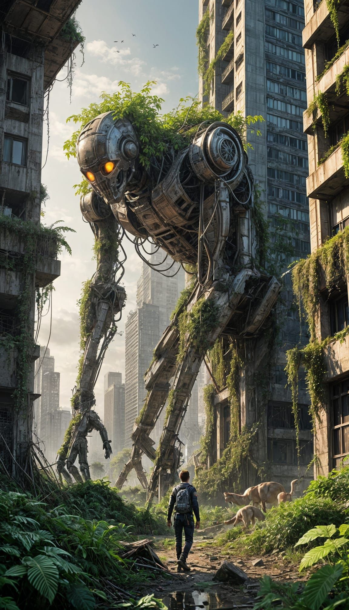 Nature Reclaims a Dystopian Cityscape