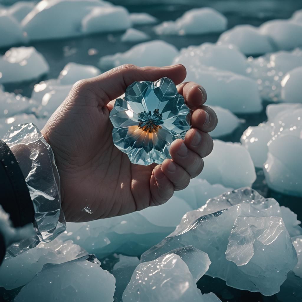 Unnatural Gem Lifted From Arctic Ice