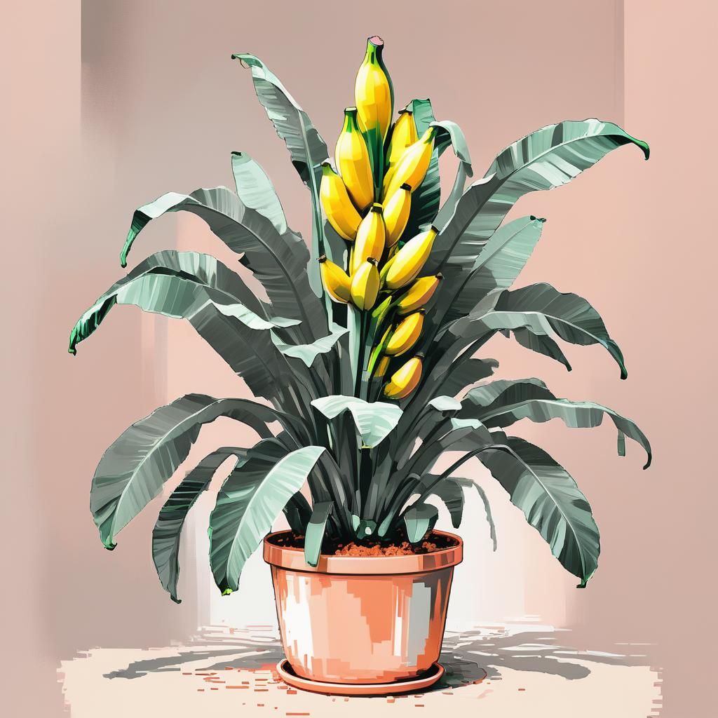 Drawing of "Banana plant