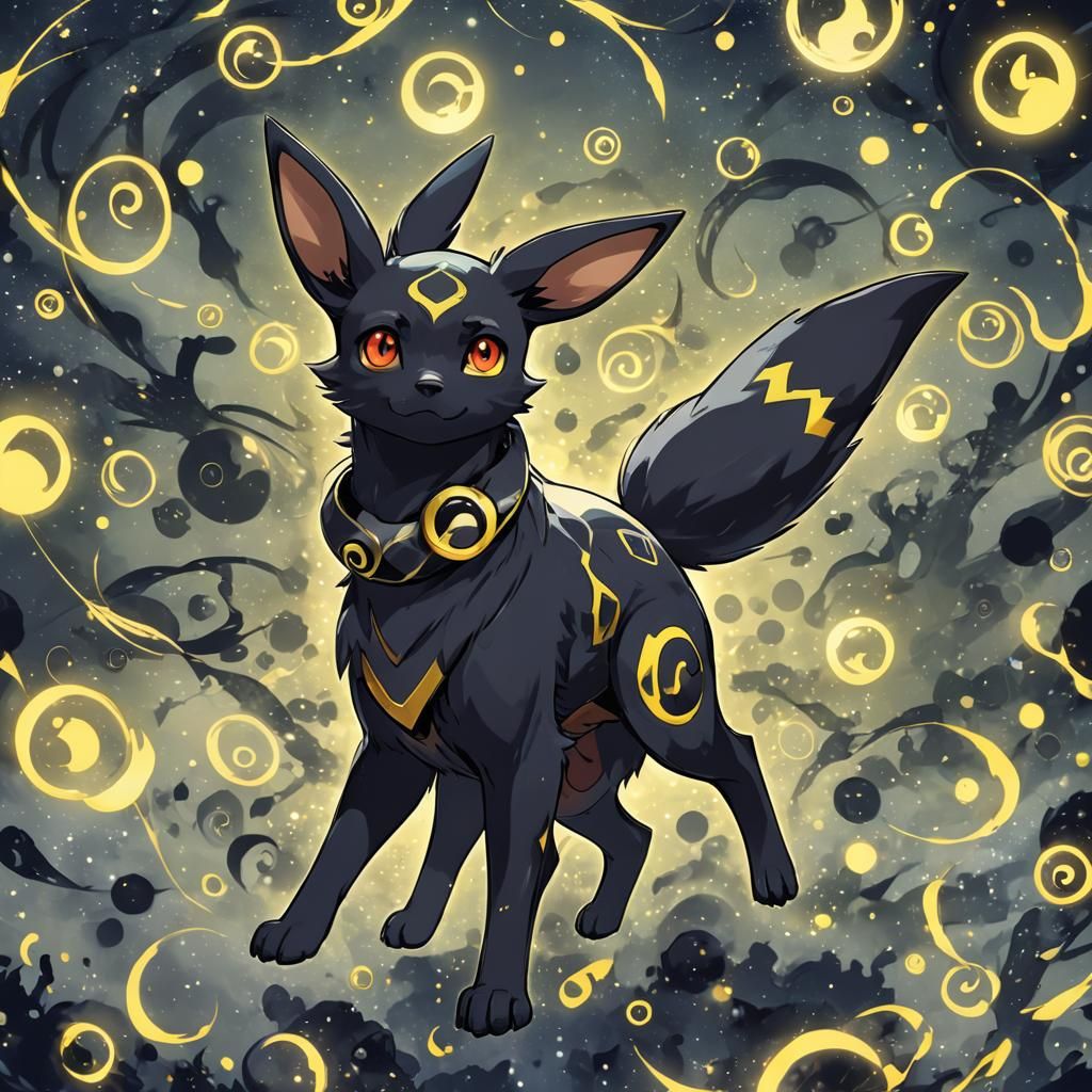 Umbreon in Anime Key Visual Style