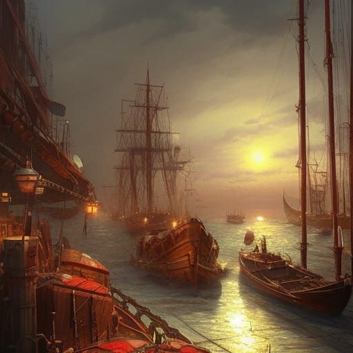 Maritime Market in Maximalist Style