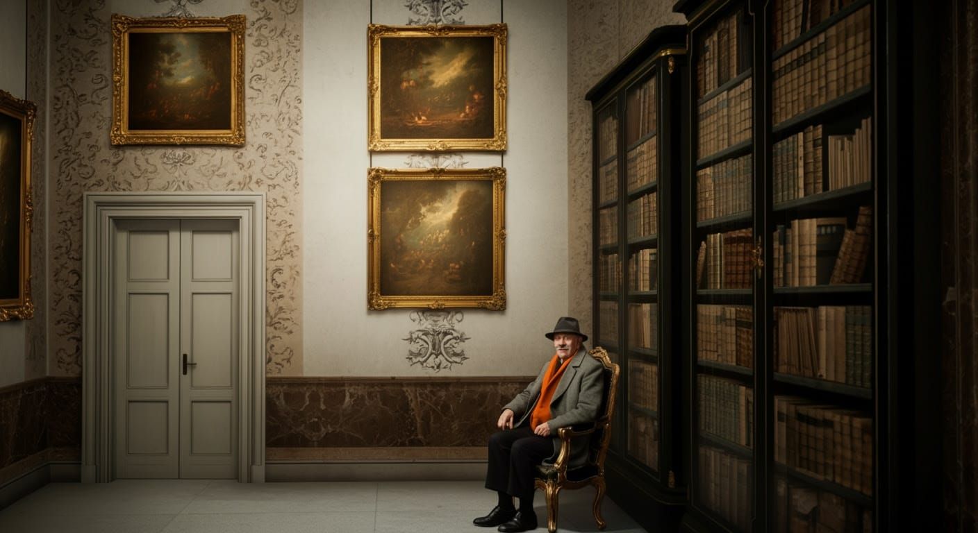 Baroque Study in a Historic Castle Gallery