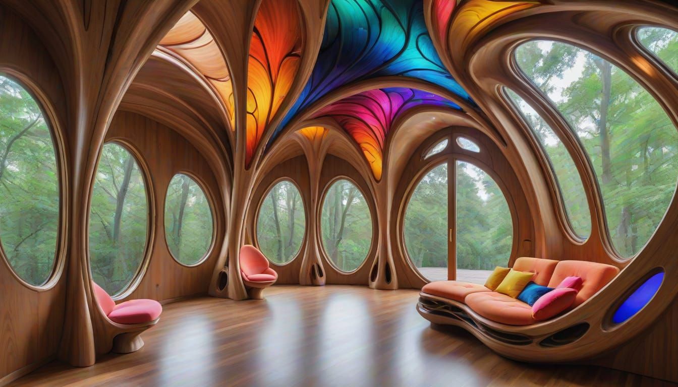 Teak elf house lounge