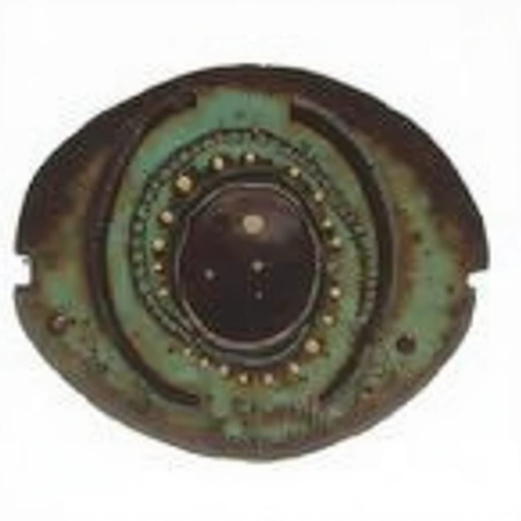 Intricate Brooch Drawing in Renaissance Style