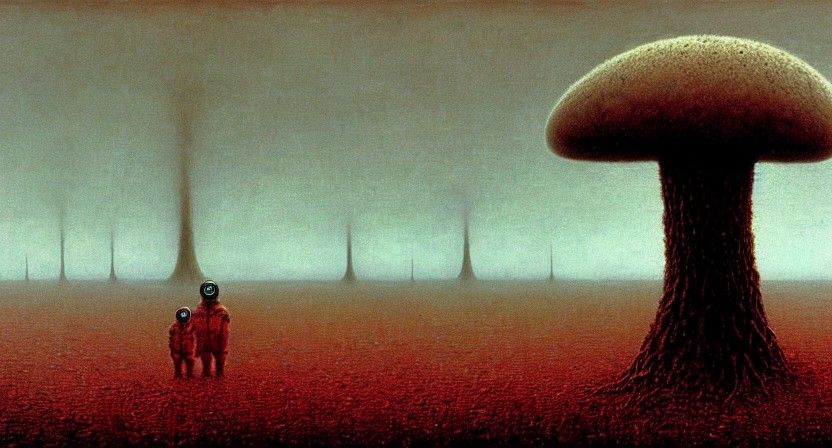 Apocalyptic Baby in Dystopian Wasteland