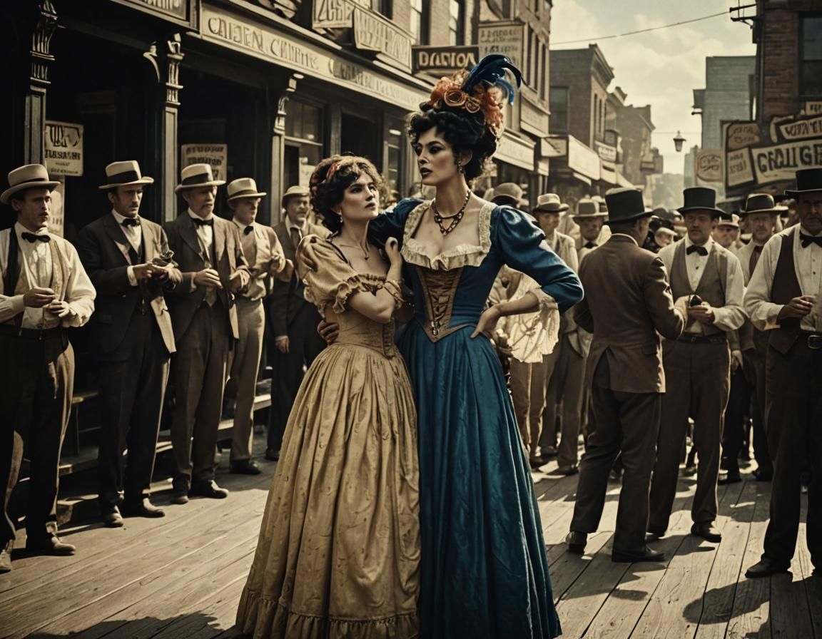 Soon the Gypsy Queen in a glaze of Vaseline
Will perform on ...