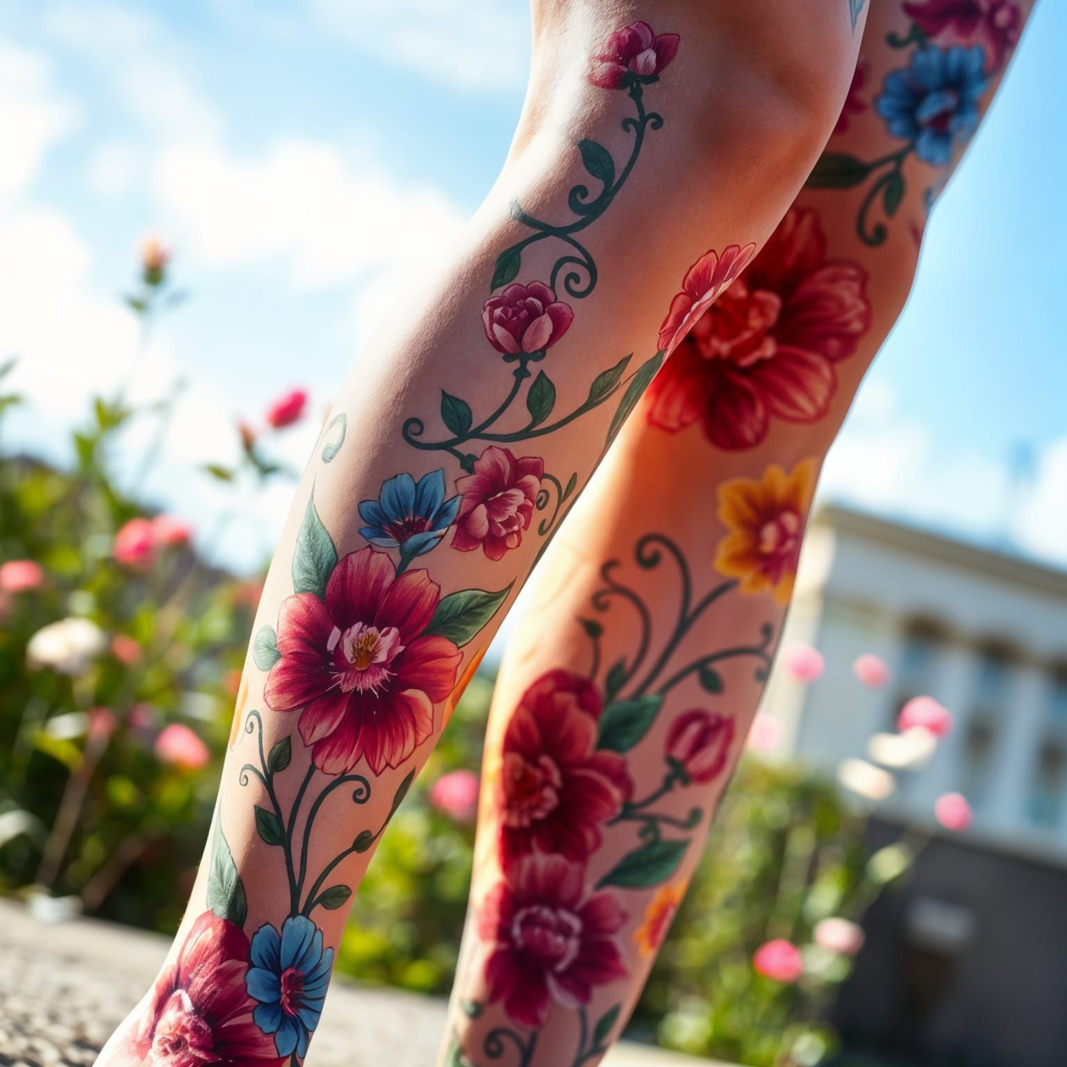 Body Art Florals in Vibrant Colors