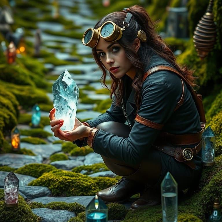 Steampunk Scientist Discovers Ancient Magic in Crystal Garde...