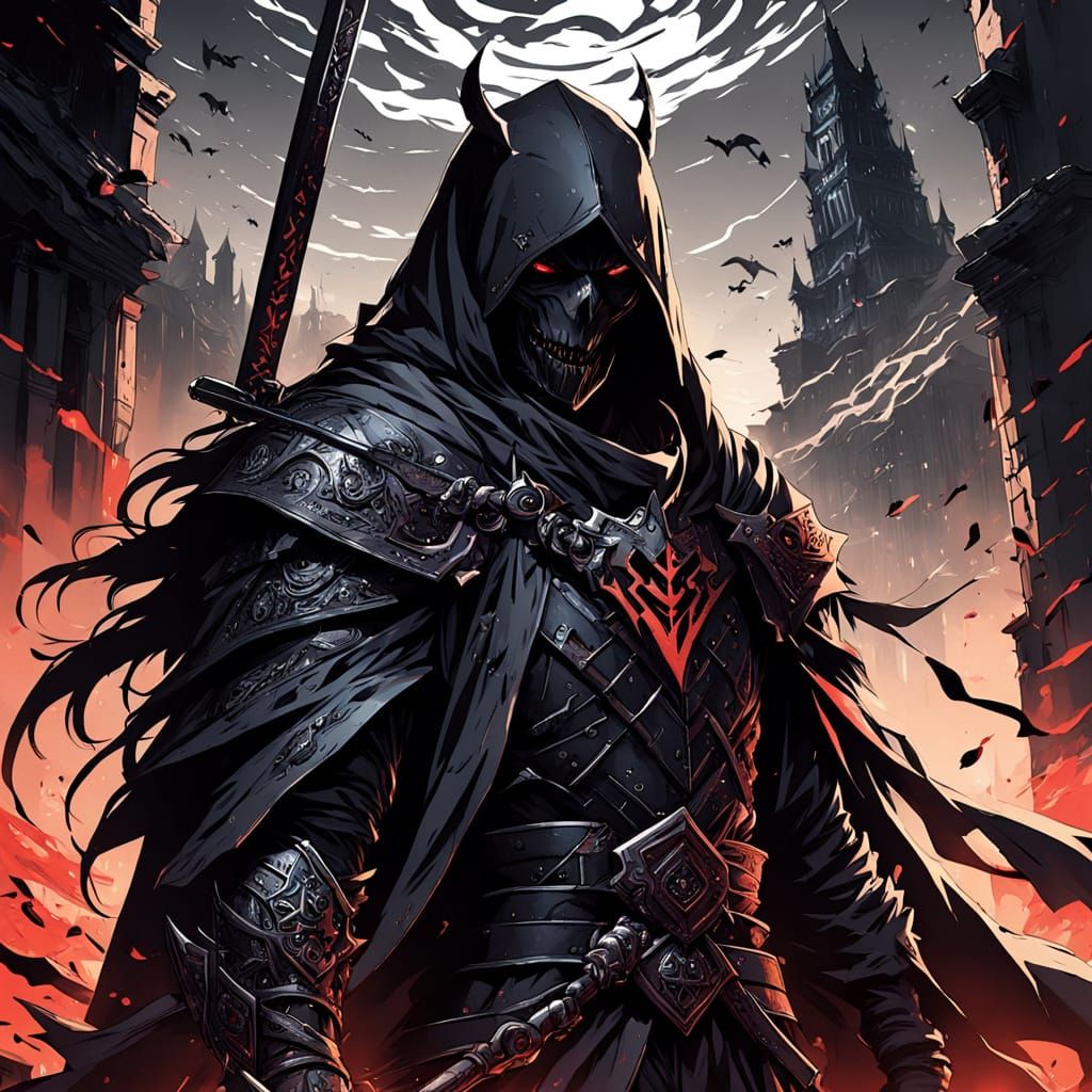 Dark Fantasy Anime: Man with Demonic Sword