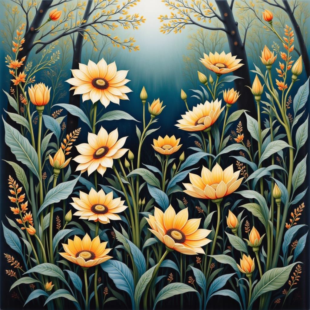 Ethereal Winter Landscape in a Nordic Aesthetic