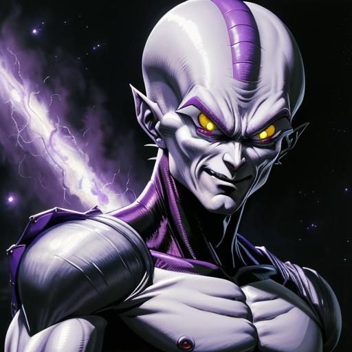 Frieza Portrait in Vincent van Gogh Style