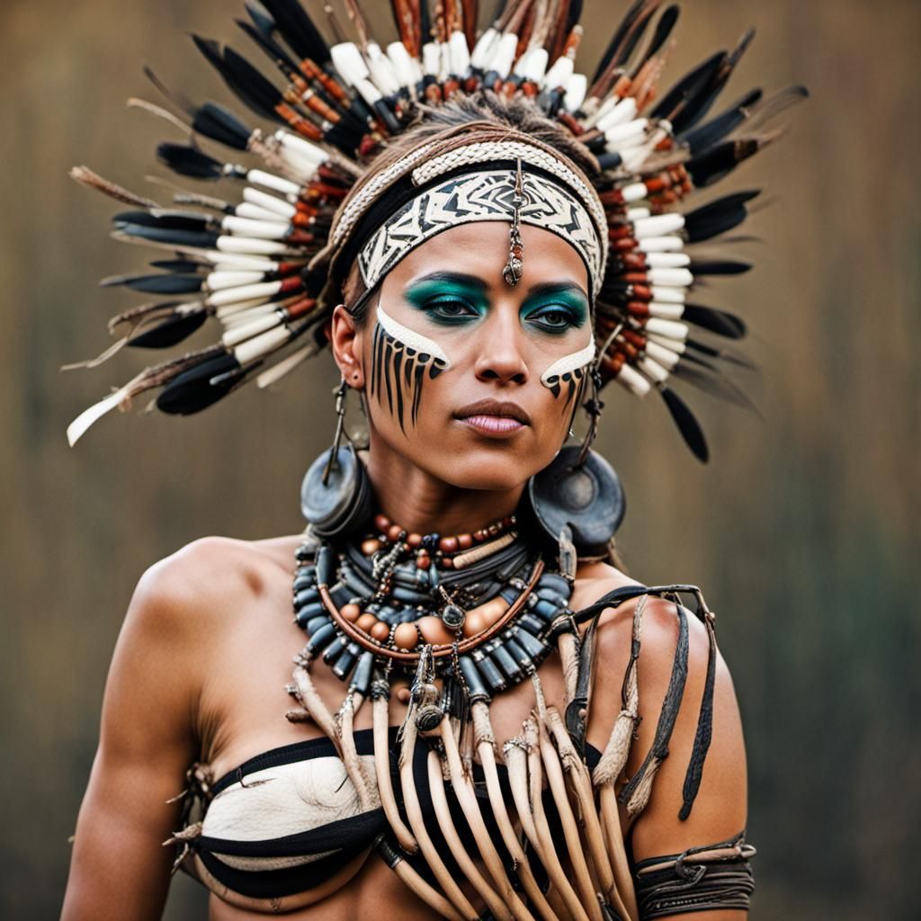 Abstract Organic Tribal Fusion Art