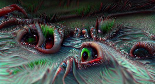 Intense Gaze: Glowing Eyes in the Dark