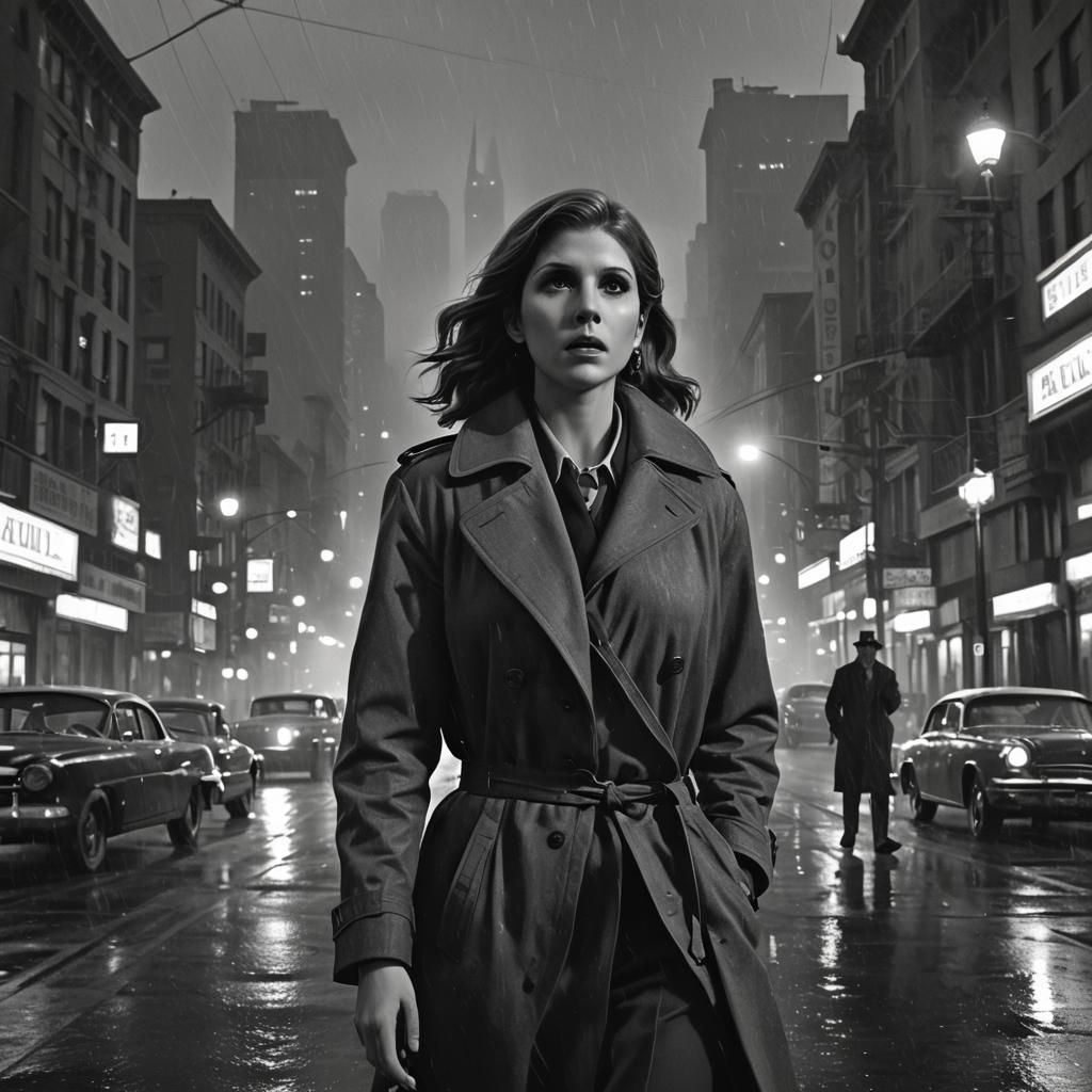 Film Noir Private Eye in Foggy San Francisco