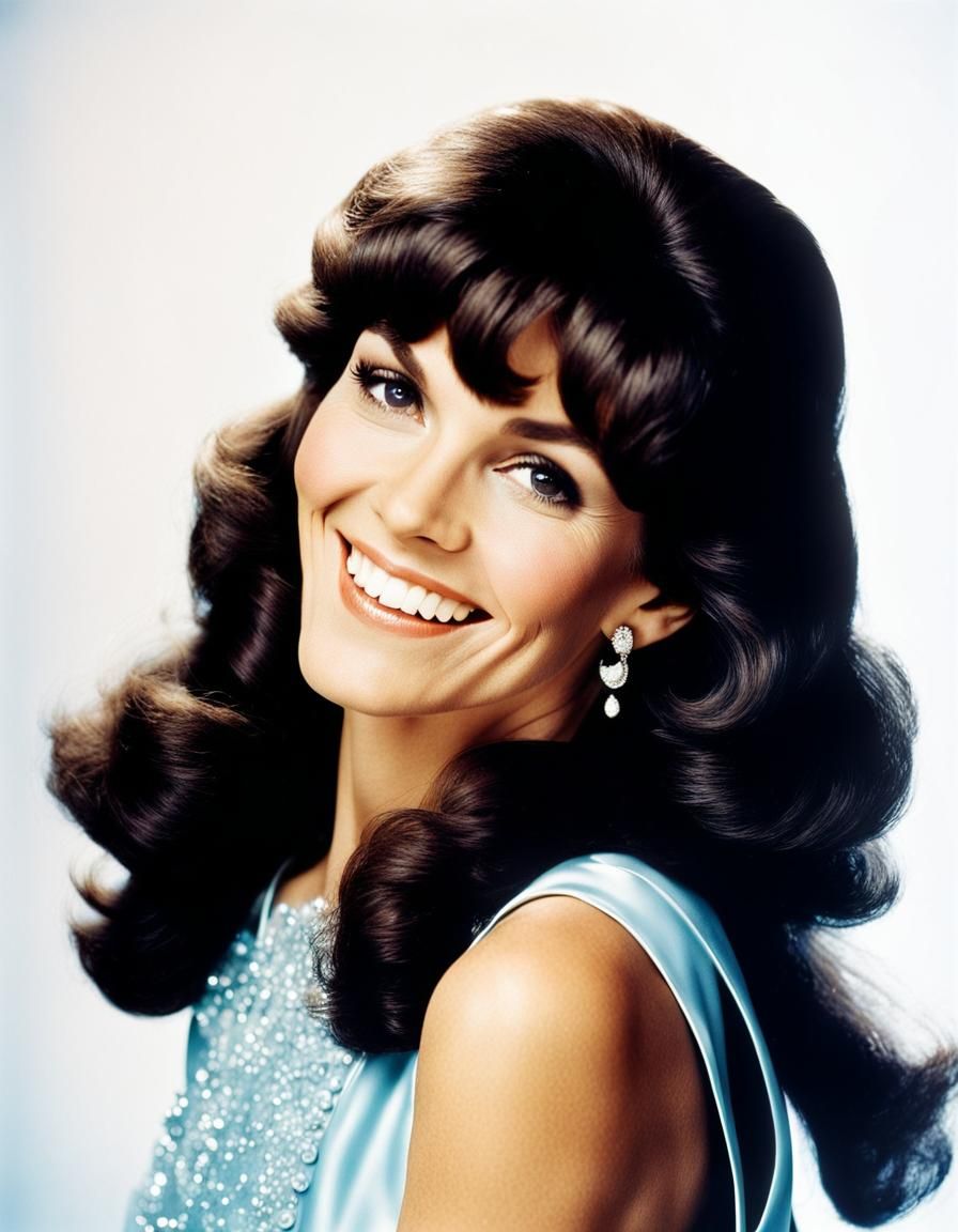 Radiant Karen Carpenter Portrait with Silky Backdrop