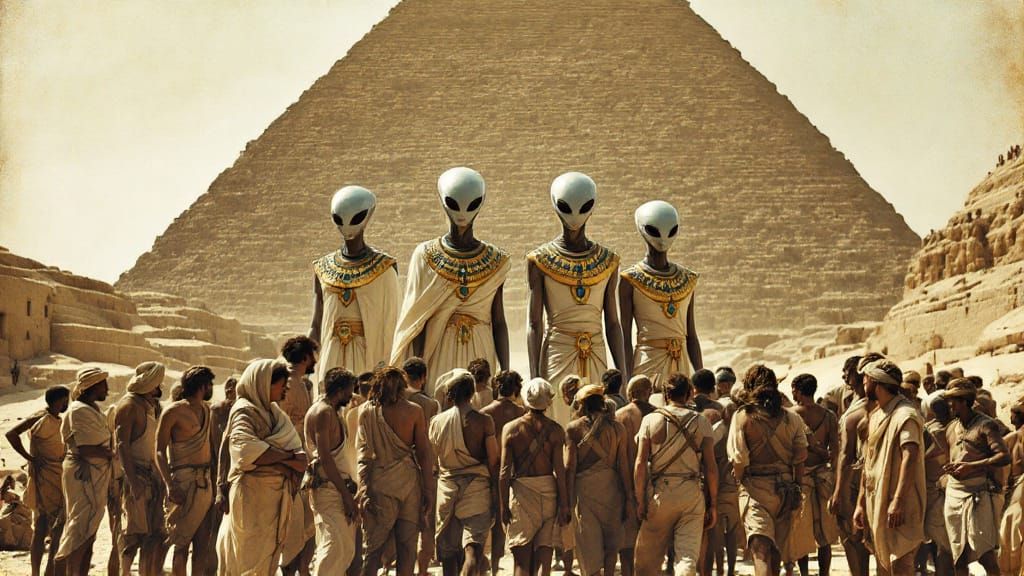 Did they have help from afar building the Pyramids of Egypt?