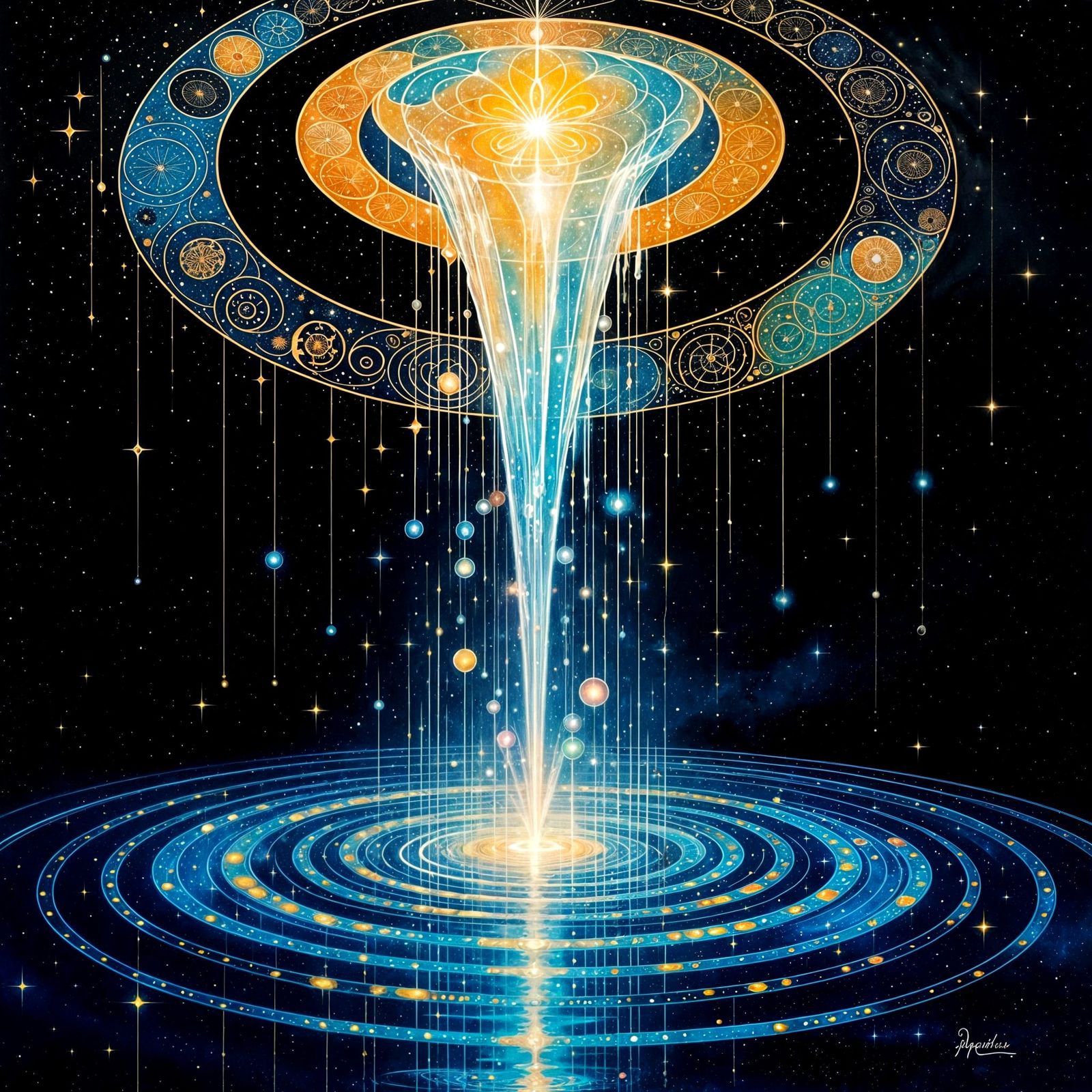 Celestial Fountain Creates Constellations in Space