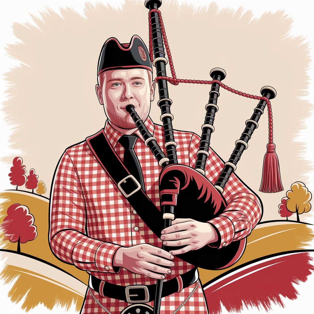 Bagpipe player
