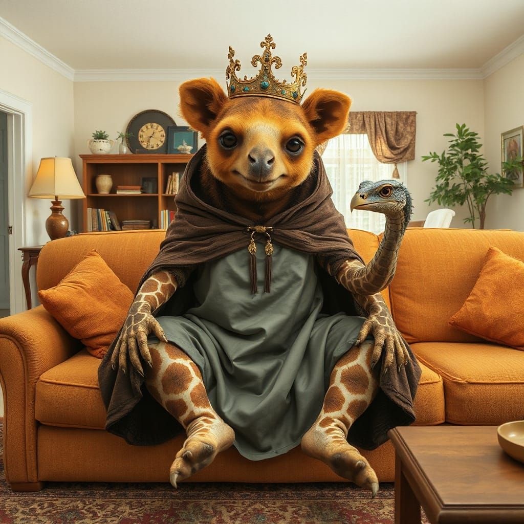 Hybrid Creature Rules Suburban Home: Digital Art