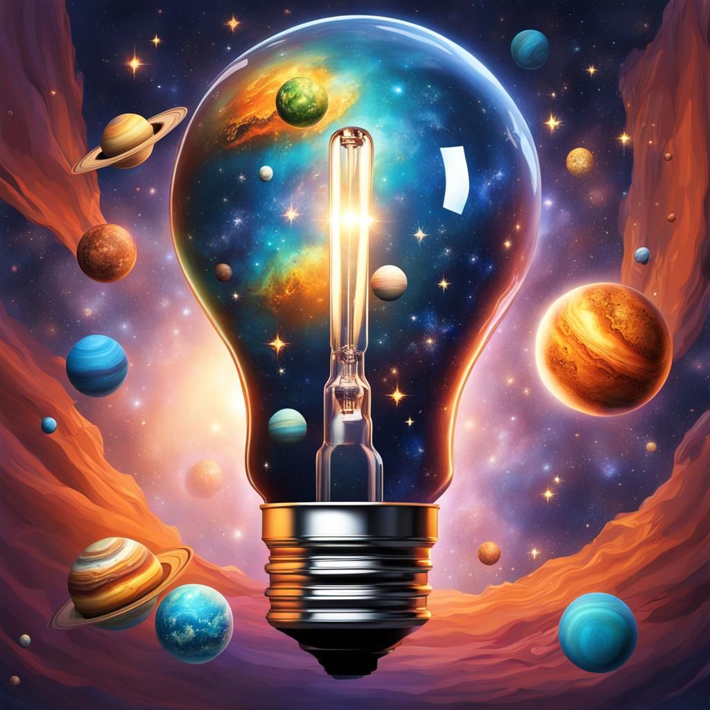 Planetary Lightbulb: A Universe Inside