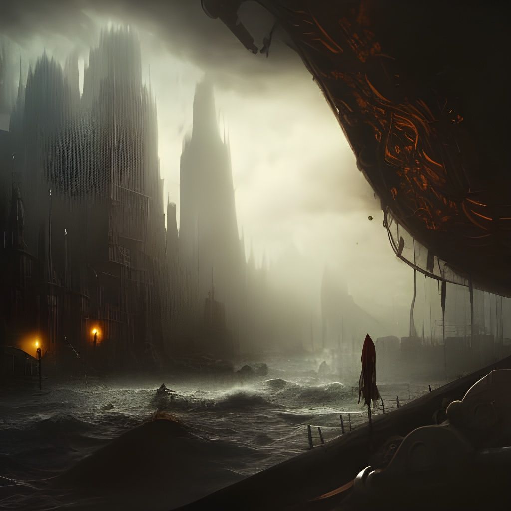 Dramatic Embrace: A Maximalist Digital Painting