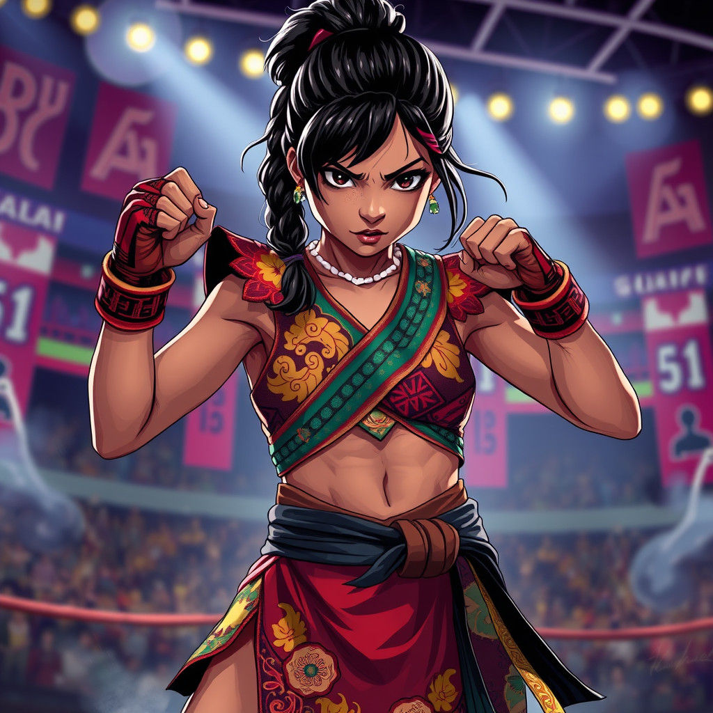 Fierce Marshallese Girl in Anime Tournament