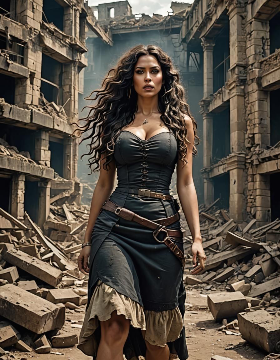 Daniela Santiago as Post-Apocalyptic Warrior